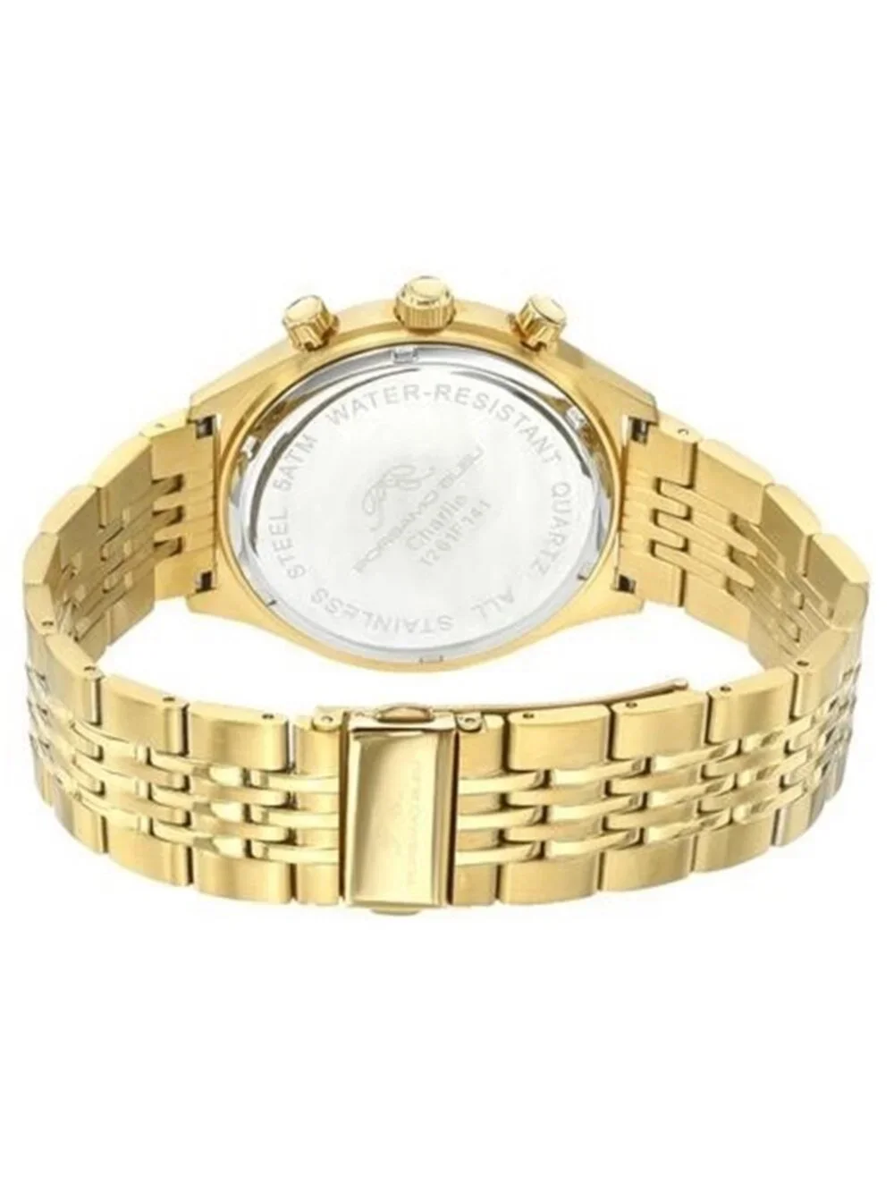 NWT Porsamo Bleu Charlie Gold-tone Dial Men's Watch